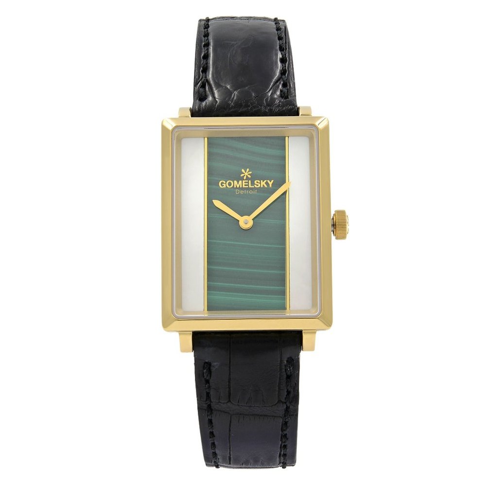 Gomelsky Shirley Fromer Gold Tone Two Color Dial